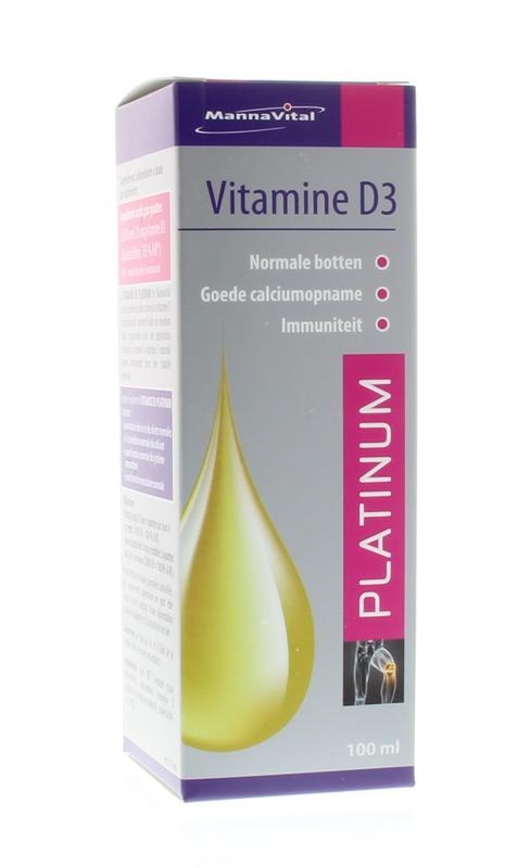 Mannavital Vitamine D3 platinum (100 Milliliter) Mannavital Vitamine D3 platinum (100 Milliliter)