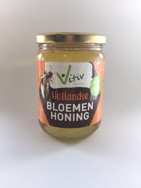 Vitiv Vitiv Bloemen honing Hollands bio (300 gr)