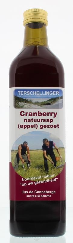 Terschellinger Terschellinger Cranberrysap puur zoet (750 ml)