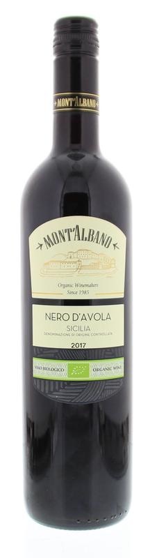 Mont Albano Mont Albano Nero d avola terre siciliane rood bio (750 ml)