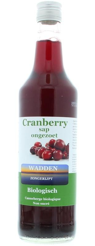 Wadden Wadden Cranberrysap ongezoet bio (675 ml)