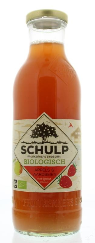 Appel & aardbeiensap bio