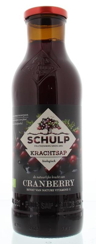 Schulp Schulp Krachtsap Cranberry puur bio (750 ml)