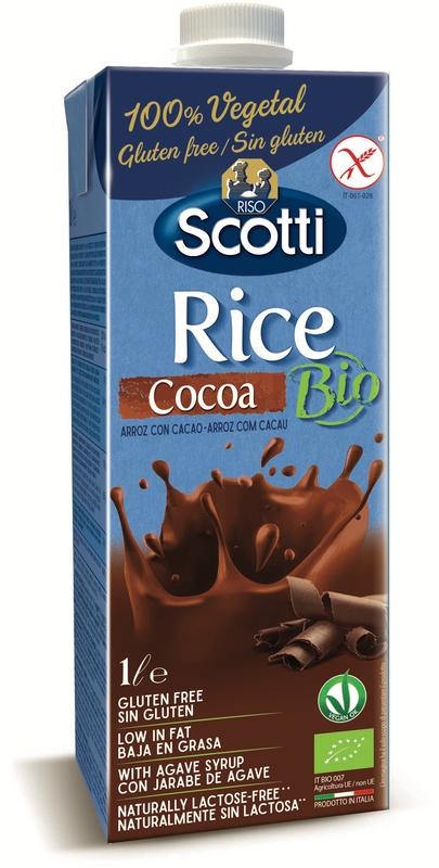Riso Scotti Riso Scotti Rice drink cocoa bio (1 ltr)