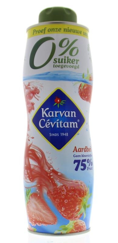 Karvan Cevitam Aardbei 0% suiker (750 ml)