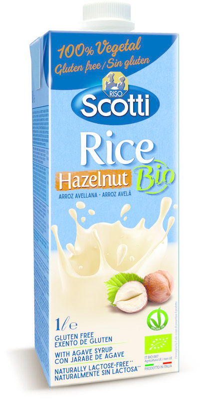 Riso Scotti Rice drink hazelnut (1 liter)