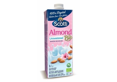 Riso Scotti Riso Scotti Almond drink ongezoet bio (1 ltr)