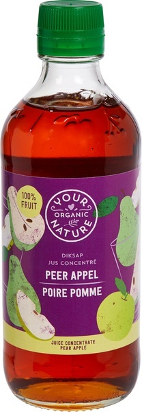Your Organic Nat Diksap peer appel (400 ml)