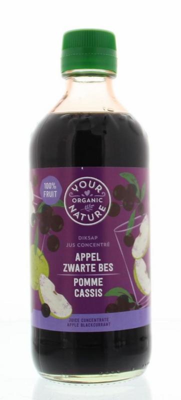 Your Organic Nat Your Organic Nat Diksap appel zwarte bes bio (400 ml)