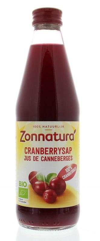 Zonnatura Zonnatura Cranberrysap puur bio (330 ml)