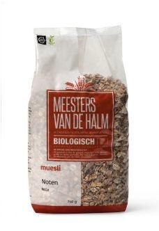 De Halm De Halm Muesli noten bio (750 gr)