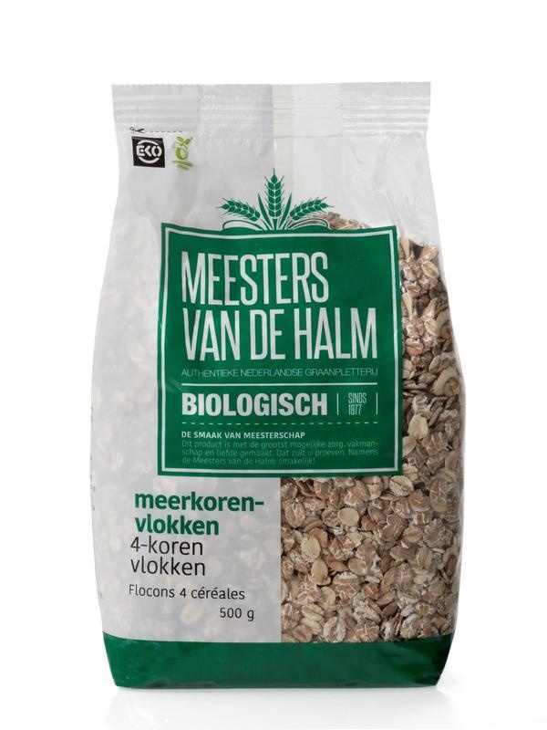 De Halm De Halm 4-Korenvlokken bio (500 gr)