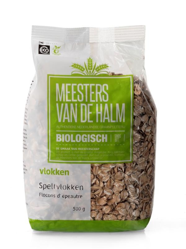 De Halm De Halm Speltvlokken bio (500 gr)