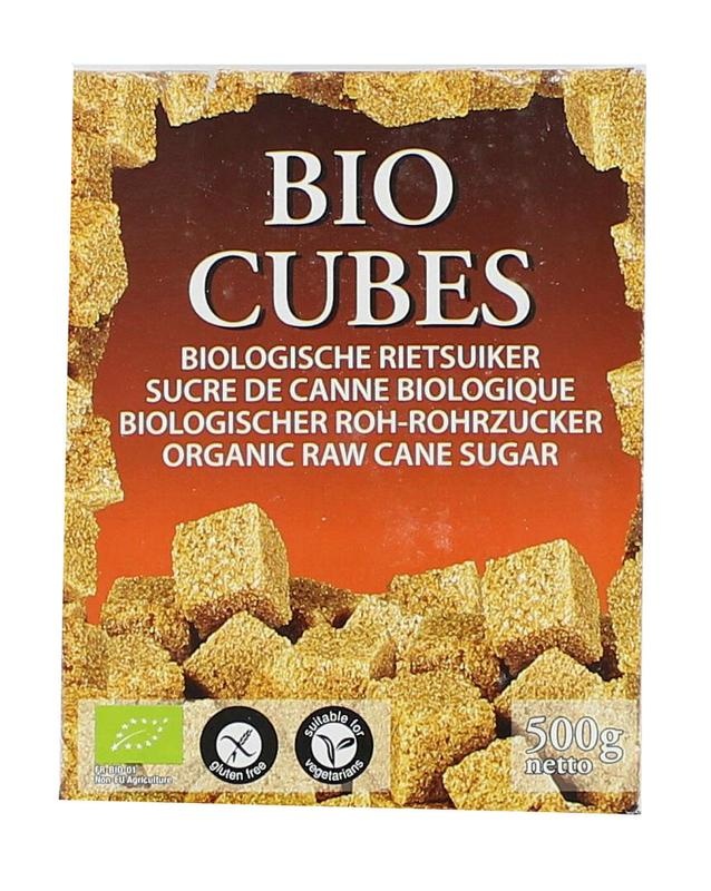 Hygiena Hygiena Cubes rietsuikerklontjes bio (500 gr)