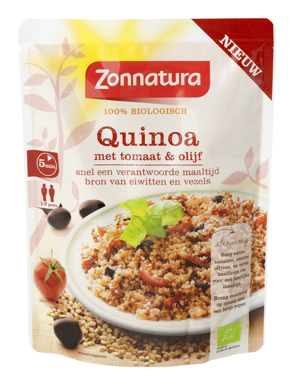 Zonnatura Zonnatura Quinoa olijf & tomaat bio (250 gr)