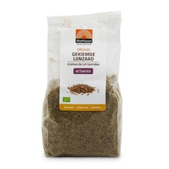 Mattisson Organic gekiemde lijnzaad gemalen omega 3 bio (180 gr)