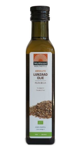 Mattisson Mattisson Lijnzaadolie koudgeperst bio (250 ml)