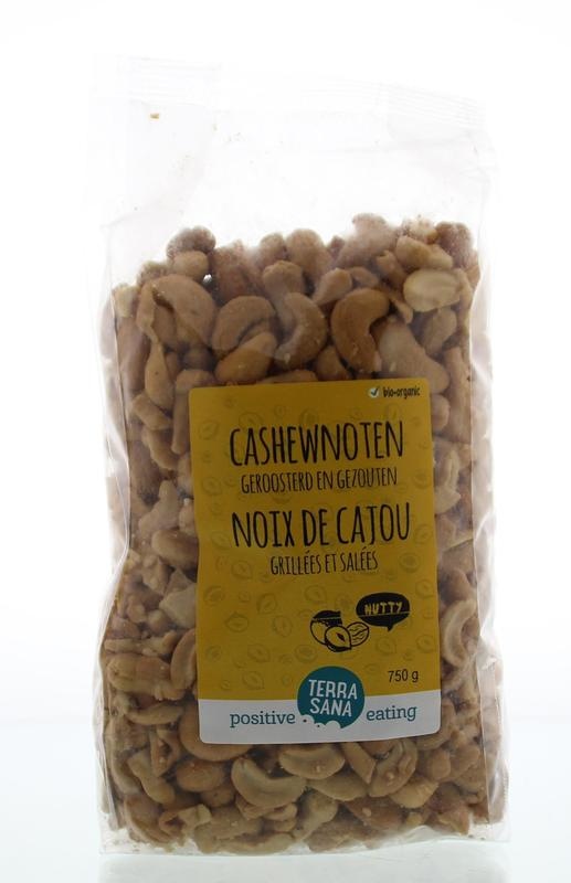 Terrasana Terrasana Cashewnoten geroosterd met zout bio (750 gr)