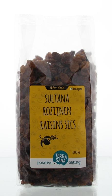 Terrasana Terrasana RAW Rozijnen sultana's bio (500 gr)