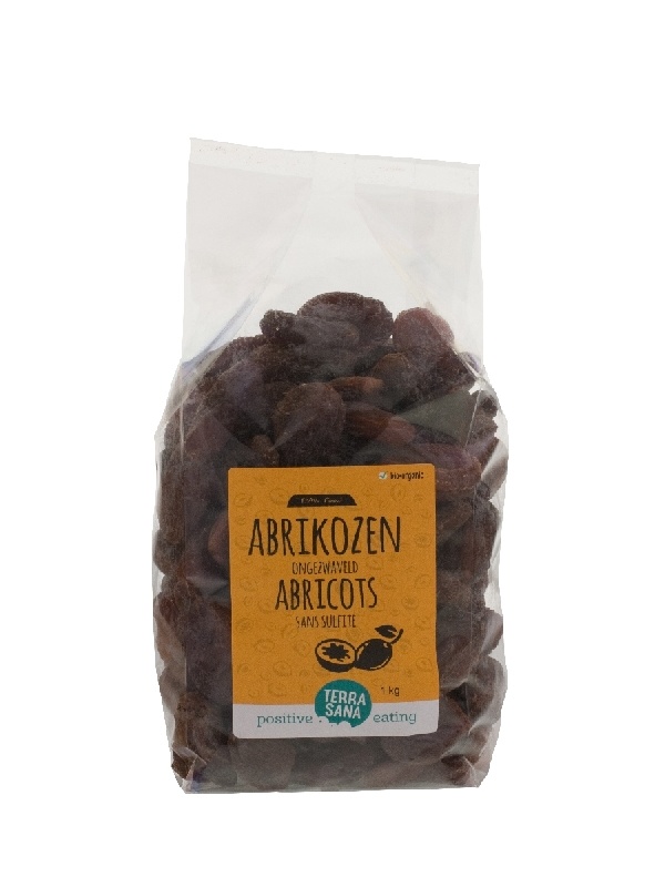 Terrasana Terrasana RAW abrikozen ongezwaveld bio (1 Kilogr)