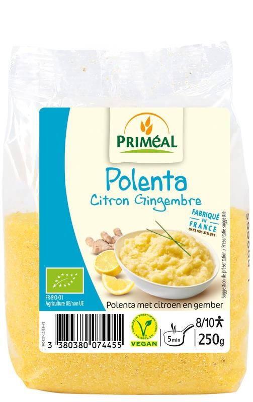 Primeal Primeal Polenta citroen gember bio (250 gr)