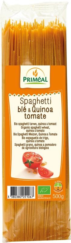 Primeal Primeal Organic spaghetti tarwe quinoa tomaat bio (500 gr)