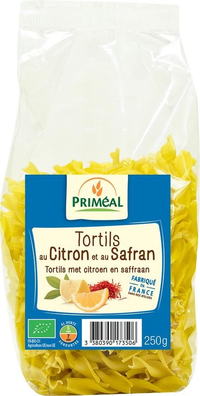 Primeal Primeal Fusilli tortils citroen safraan bio (250 gr)