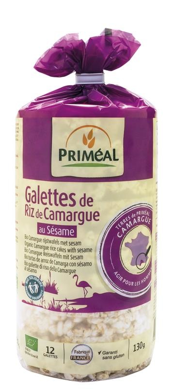 Primeal Primeal Rice cakes camargue with sesam bio (130 gr)