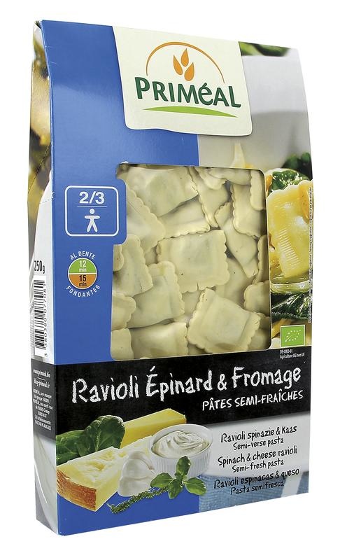 Primeal Primeal Ravioli spinazi kaas bio (250 gr)