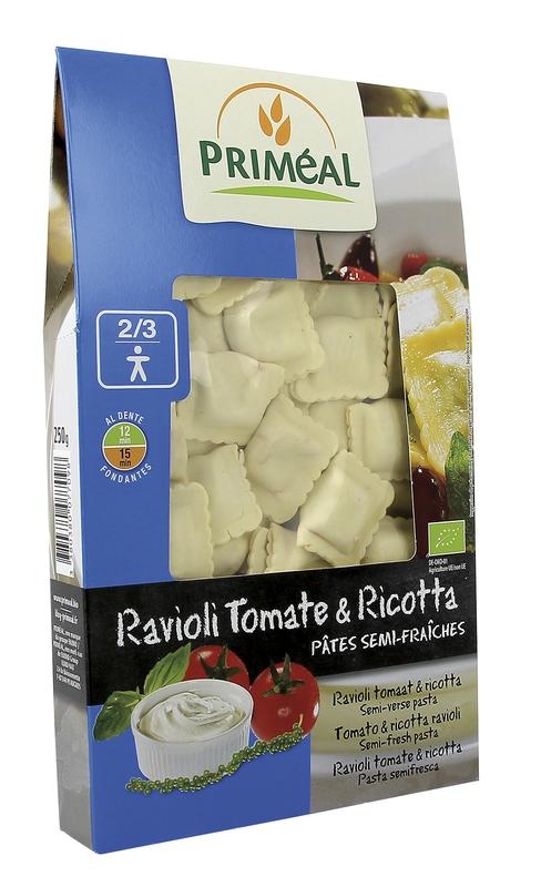 Primeal Primeal Ravioli tomaat ricotta bio (250 gr)