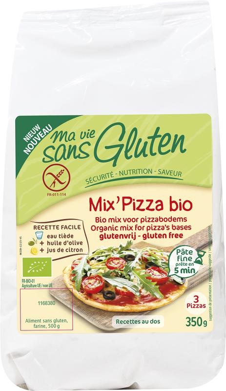 Ma Vie Sans Ma Vie Sans Mix voor pizzabodems glutenvrij bio (350 gr)