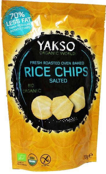 Yakso Yakso Rice chips salted bio (70 gr)