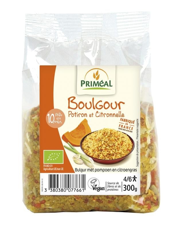 Primeal Primeal Bulgur met pompoen en citroengras bio (300 gr)