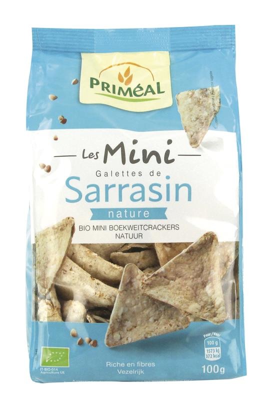 Primeal Primeal Mini boekweitcrackers naturel bio (100 gr)