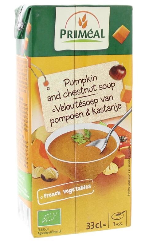 Primeal Primeal Veloute gebonden soep pompoen kastanje bio (330 ml)