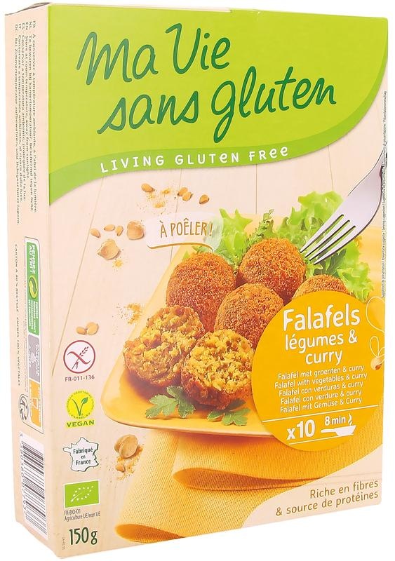 Ma Vie Sans Ma Vie Sans Falafel met groente & curry glutenvrij bio (150 gr)