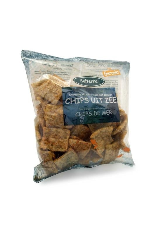 Salterra Chips uit zee gerookte paprika (75 gram)