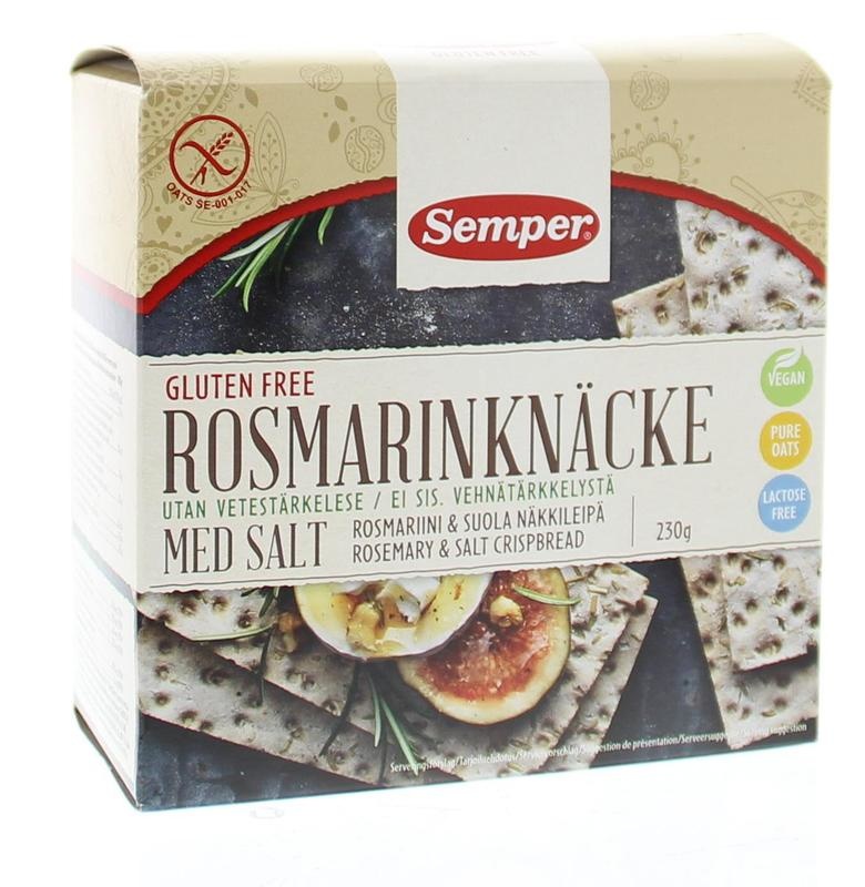 Semper Semper Knackebrod rozemarijn zout (230 gr)