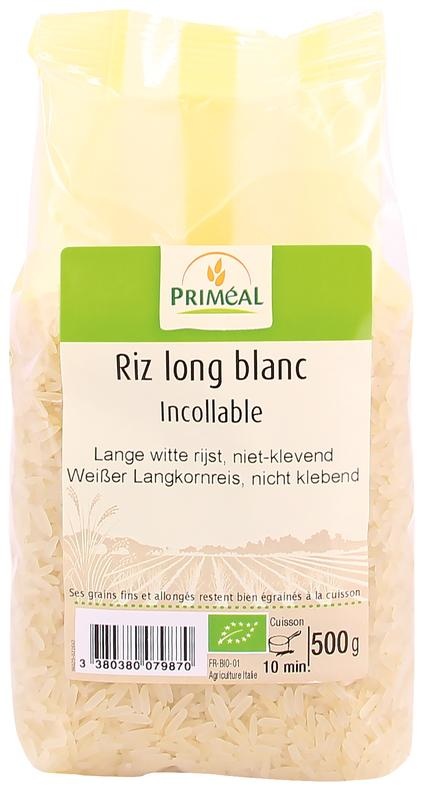 Primeal Primeal Rijst wit lang niet klevend bio (500 gr)