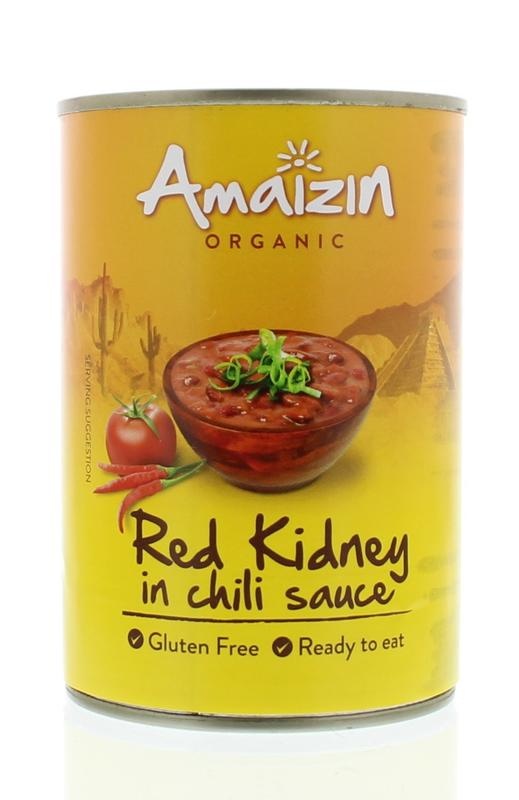 Amaizin Amaizin Rode kidneybonen in chilisaus bio (400 gr)