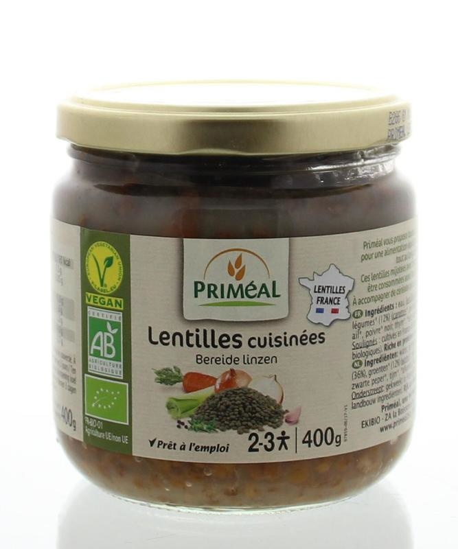 Primeal Primeal Bereide linzen bio (400 gr)