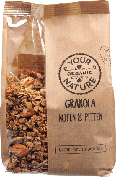Your Organic Nat Granola noten en pitten (375 gram)