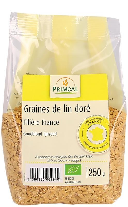 Primeal Primeal Lijnzaad goud bio (250 gr)