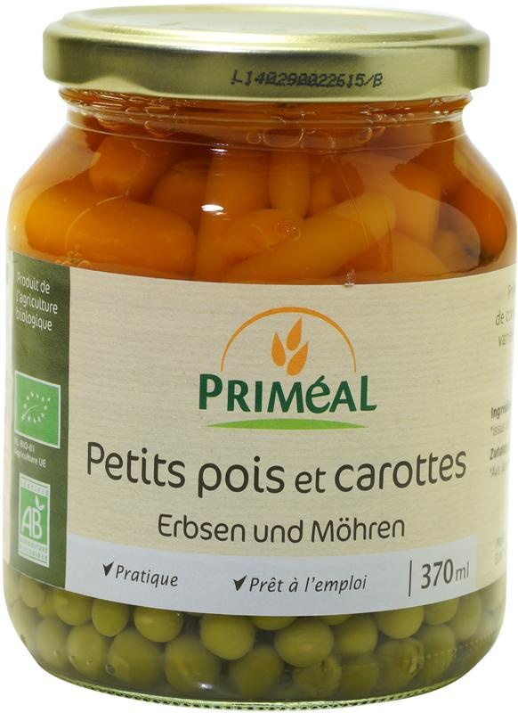 Primeal Primeal Doperwten wortelen bio (370 ml)