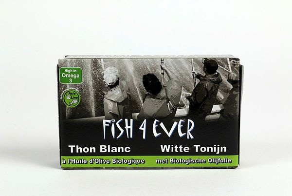 Fish 4 Ever Witte tonijn in olijfolie (120 gram)