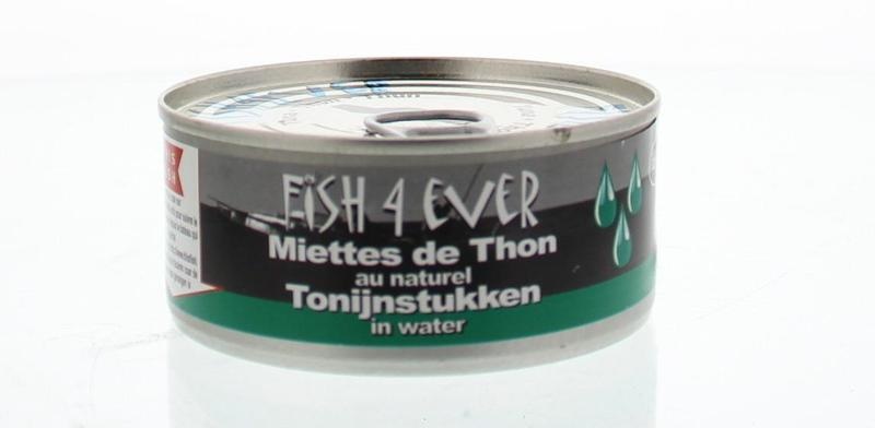 Fish 4 Ever Fish 4 Ever Tonijnstukken in water (160 gr)