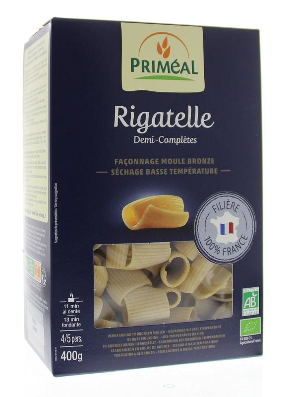 Primeal Rigatelle halfvolkoren pasta (400 gram)