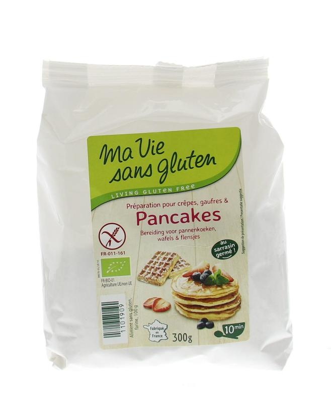 Ma Vie Sans Ma Vie Sans Pannenkoeken wafels en flensjes mix glutenvrij bio (300 gr)