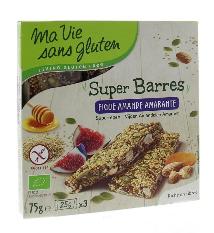 Ma Vie Sans Ma Vie Sans Super repen amandel vijg amarant glutenvrij bio (75 gr)