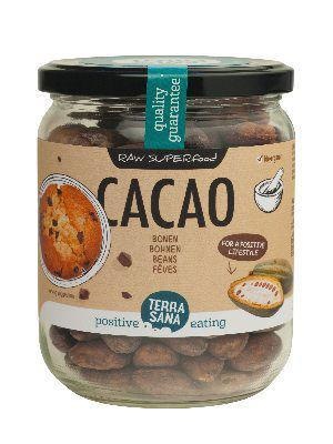 Terrasana Terrasana Raw cacao bonen in glas bio (250 gr)